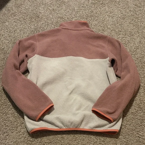 Patagonia Two-Tone Snap-T Fleece Pullover - Mauve, Cream & Coral - Picture 3 of 3